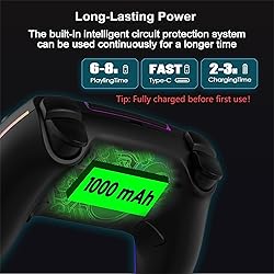 JUNHUAN Wireless Controller for PS4/PS3/PC -No Dead