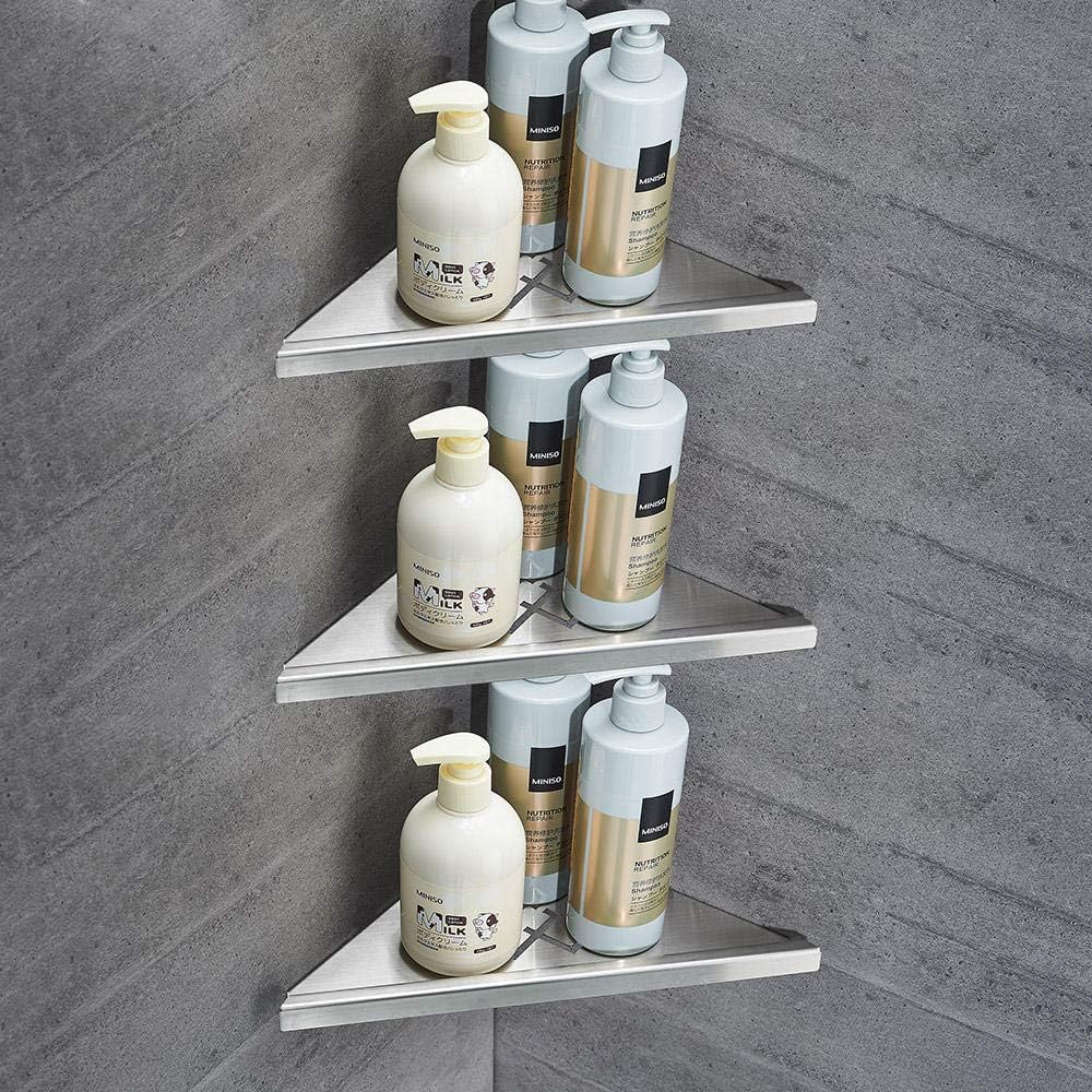 Ayhuir Bathroom Shelves Brushed Nickel Stainless Steel 304 Wall