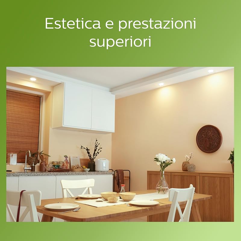LED Faretto da Incasso Rotondo, Diamond Cut Ultra Efficient, Luce Naturale, 6,5W, Bianco