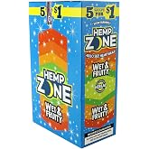 Premium Wet &amp; Fruity Wraps. 75 Total Wraps! 5 Wraps Per Pack.15 Packs! Non-GMO, Nicotine &amp; Tobacco Free, Slow &amp; Smooth Burn.