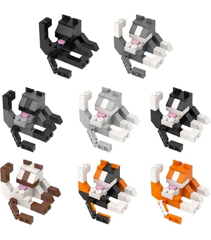 Amazon.com: MOOXI-MOC 8 Styles Cat Licking Butt Building Set