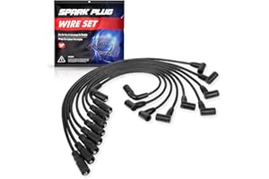 ENA Spark Plug Wire Set Compatible with Chevrolet GMC Cadillac Express Savana C2500 C3500 K2500 K3500 C1500 K1500 G3500 1500 2500 3500 V8 5.0L 5.7L 96-03 Replacement for 9718Q 88862381 35-8150