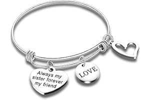 NIMTEVE Sister Bracelets Expandable Bangles Gifts for Sisters Best Friend Jewelry Friendship Gifts