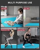 HAPBEAR Large Yoga Mat 7x5ft 8mm Non-Slip Extra Thick Home Gym view 5