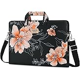 MOSISO Laptop Bag for Women, 15.6 inch Computer Bags Compatible with MacBook Pro 16 inch, HP, Dell, Lenovo, Asus Notebook, 15-15.6 inch Laptop Messenger Shoulder Sleeve with Strap, Classic Floral