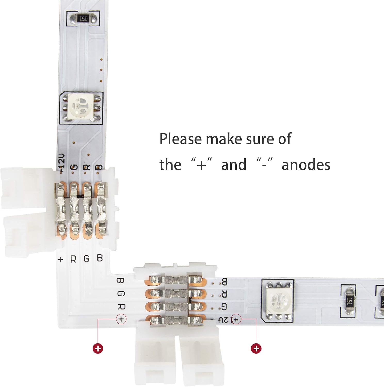 LED Strip Connector Kit for 5050 10mm 4Pin,Includes 8 Types of Solderless LED Strip Accessories,Provides Most Parts for DIY: Home Improvement