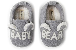Dearfoams Baby & Kids' Bear Matching Family Slipper Christmas Gifts