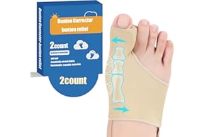 GZSDFOV 2 Pcs Bunion Corrector for Women & Men, Adjustable Big Toe Straightener, Breathable Support Non-Slip, Big Toe Alignment, Hallux Valgus Pain Relief, Day/Night Support