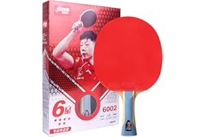 IUYAU Double DHS Ping Pong Paddle - Professional & Advanced Table Tennis Racket with High-Speed & High-Spin Rubber, Pre-Assembled Ready to Play Blade for Tournament & Training