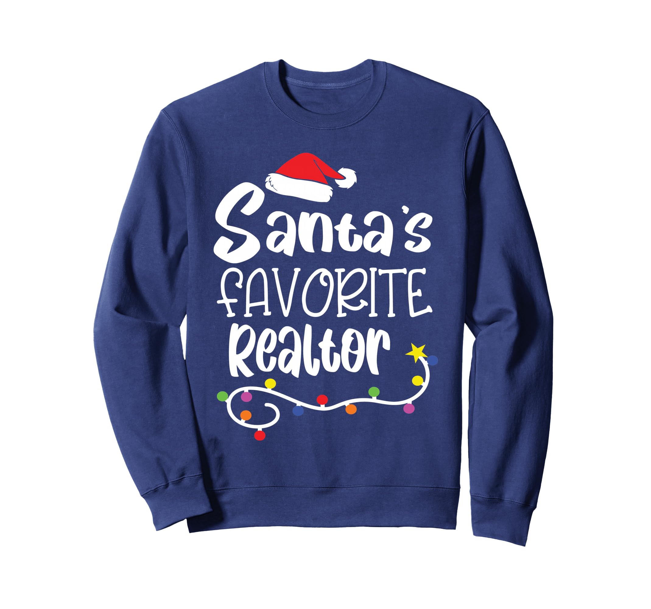 Photo 1 of Santa's Favorite Realtor Funny Christmas Sweatshirt black m 