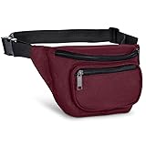 Fanny Pack, AirBuyW 3 Zippered Compartments