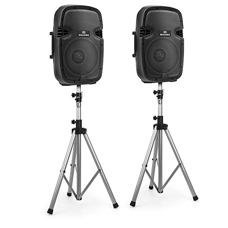Malone 2.0 PA-Aktivboxen Lautsprecher Boxen Paar 2er Boxen Set (10 ...