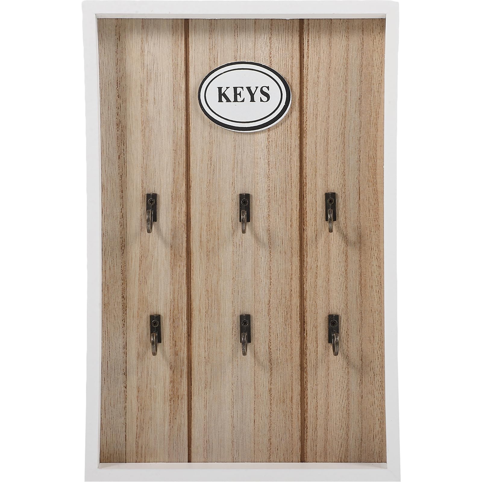 LIOOBO European Style Wooden Decorative Wall Mounted Key Holder Modern Key Holder