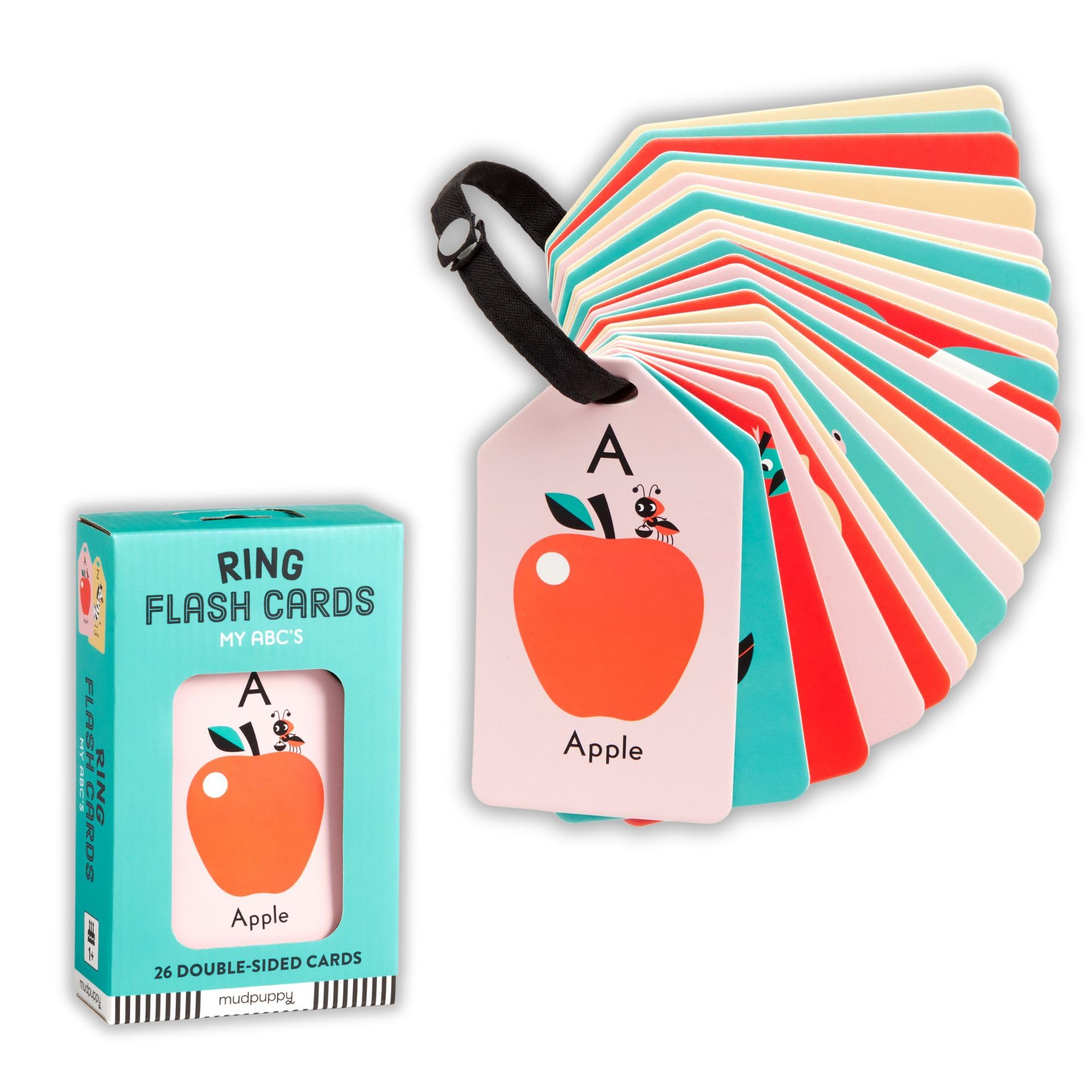 Photo 1 of Mudpuppy My ABC's — Ring Flashcards 26 Durable Double Sided Alphabet Cards And Reclosable Ring With Colorful Art For Kids Ages 3+ Perfect For Preschool Or Travel For Teachers And Parents