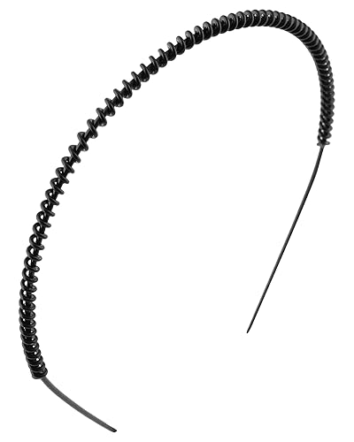 Buy Anokhi Ada Spiral Black Metal Hair Band For Men And Women Hab
