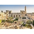 BELECO 7x5ft Fabric The Old City Jerusalem Backdrop Israel Tower of David Backdrop David Tower Ancient Ruins Historical Sites Background Wallpaper Room Decor Jerusalem Travel Portrait Photo Props