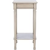 Safavieh Home Collection Tinsley Greige Square Bottom Shelf Accent Table ACC5716A