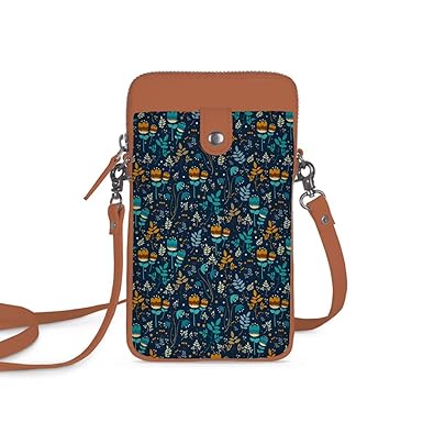 Robobull Multicolored Designer Printed Anti Lint Fabric YKK Zipper Mobile Sling Bag For Womens