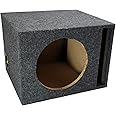 American Sound Connection Car Audio Single 10" Vented Subwoofer Stereo Sub Box Ported Enclosure 5/8" MDF