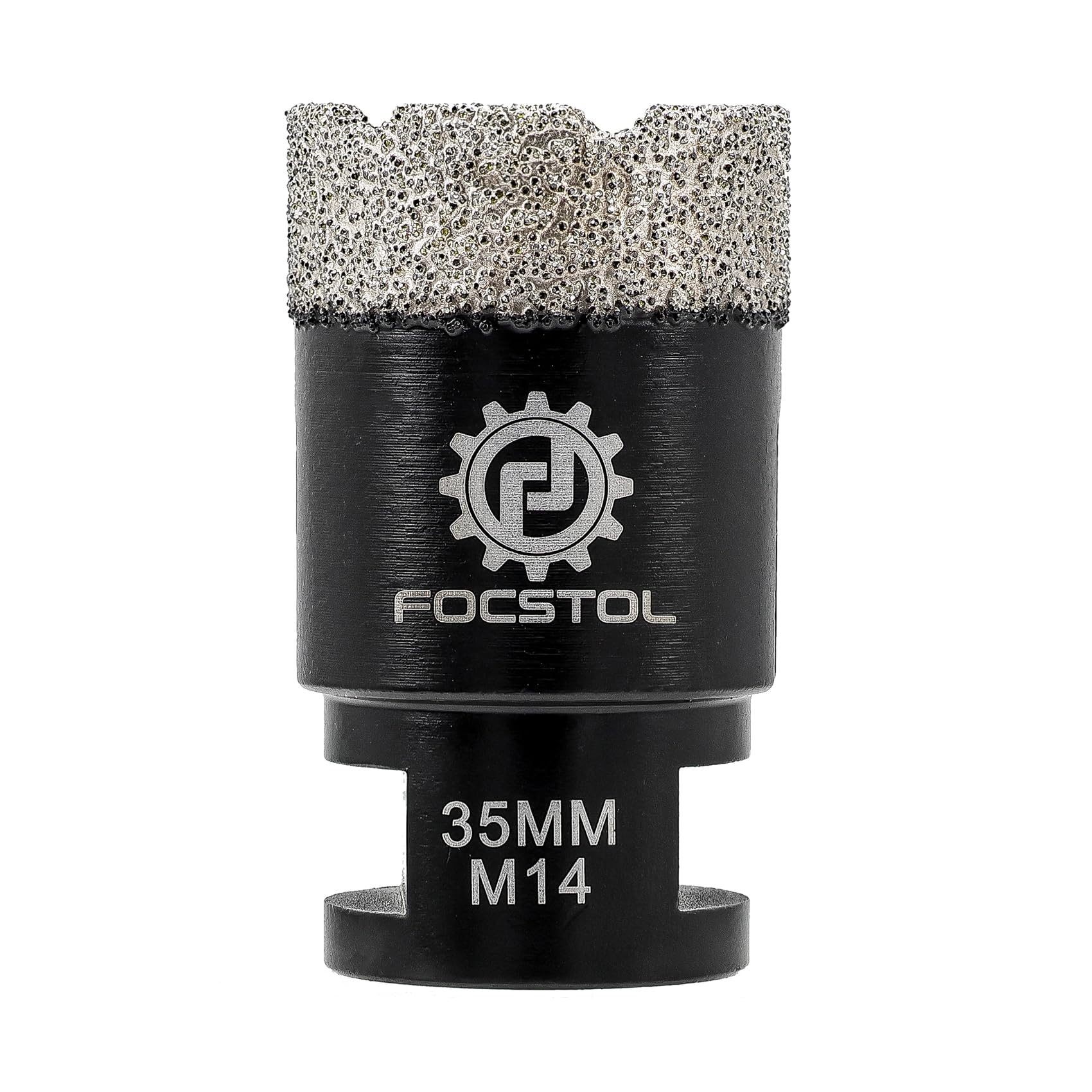 FOCSTOL Diamond Core Drill Bit - 35mm Diamond Hole Saw for Porcelain Ceramic Tile Marble Granite Quartz M14 Thread — image 1