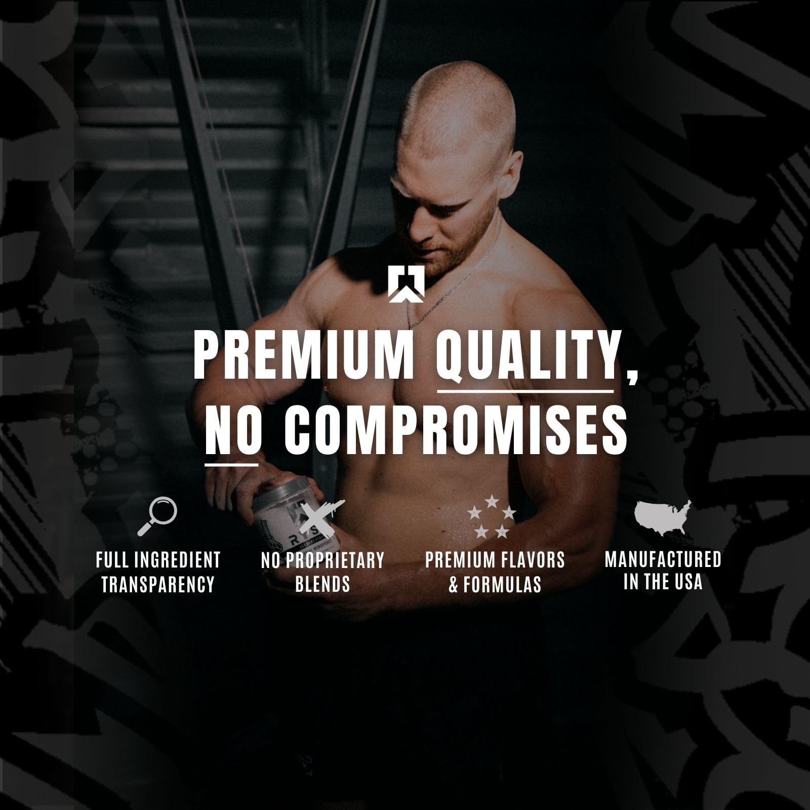 RYSE Creatine Monohydrate Powder - Unflavored - Supports Men & Women Lean Muscle Growth, Strength, Power, and Endurance - Helps Reduce Fatigue and Improve Workout Recovery - 60 Servings