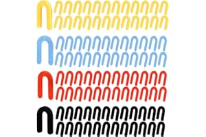 2 MULE TEAM 1200PCS Horseshoe Shims, Tile Shims, Plastic Shims for Leveling, Window Shims, U Shims, Blue 1/16”, Red 1/8”, Yellow 3/16”, Black 1/4”