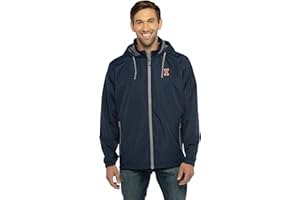 Vantage Apparel Men's Collegiate Premium Lightweight Packable Hooded Wind Jacket