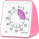 TimeLumi 60-Minute Visual Timer for Kids, Management Classroom Timer, Pink | Classroom, Home Edition Study Visual Timer - Silent Countdown Timer for Toddlers, Kids, Teachers and Adults