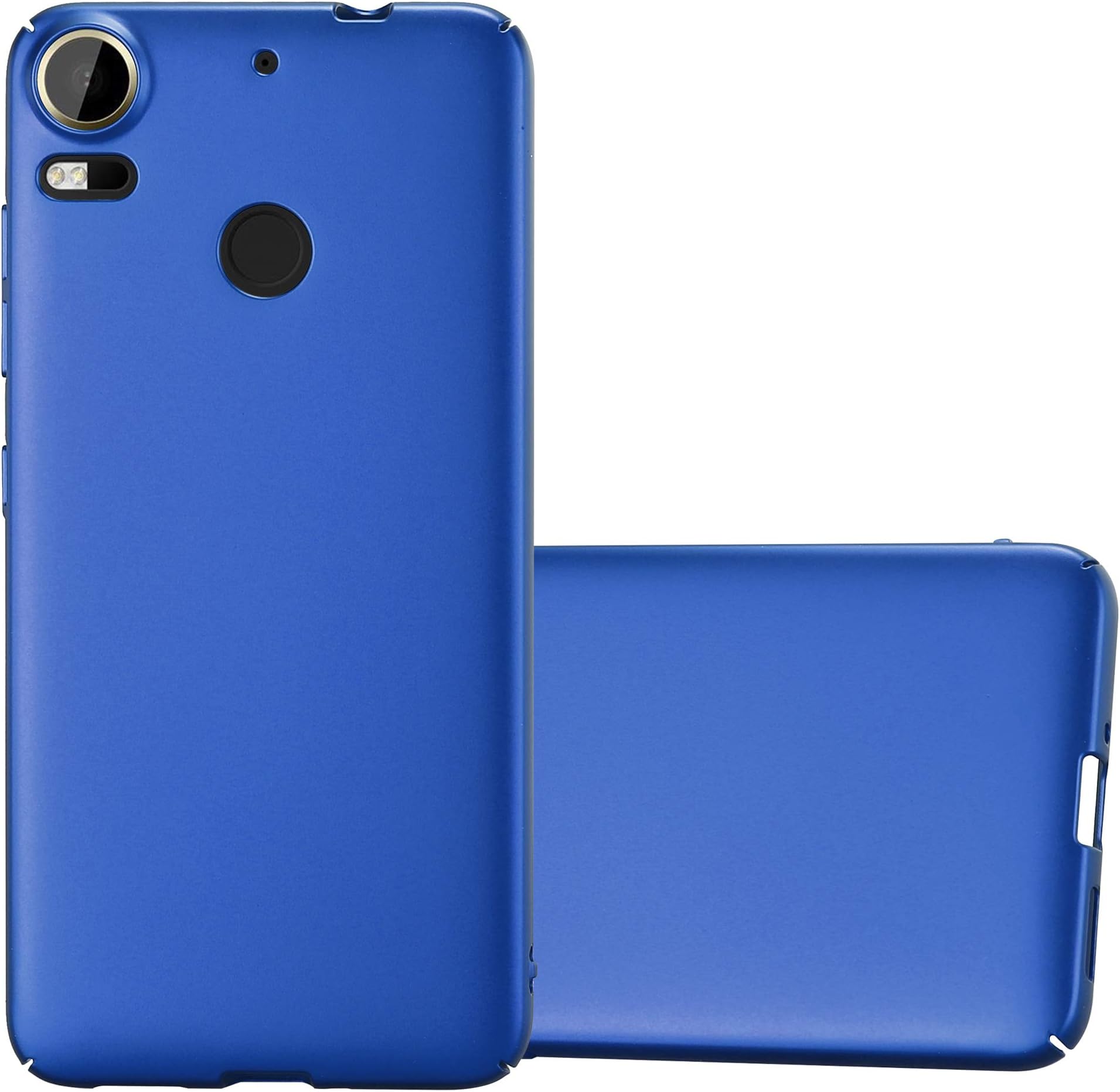 cadoraboCase works with HTC Desire 10 PRO in METAL BLUE - Shockproof and Scratch Resistent Plastic Hard Cover - Ultra Slim Protective Shell Bumper Back Skin
