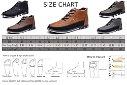 mitvr Men's Casual Dress Boots Motorcycle Boots