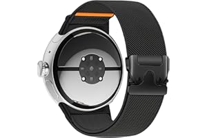 Zspoly Nylon Pixel Watch 4 Band 45mm,for Google Pixel watch 1/2/3 41mm Band Pixel Watch Bands Men Parachute Buckle Stretchy S