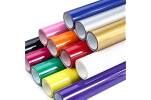 ARHIKY Heat Transfer Vinyl HTV for T-Shirts 12 Inches by 3 Feet Rolls(12 Pack)