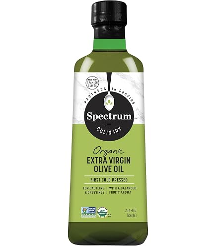 Amazon.com : Spectrum Organic Extra Virgin Olive Oil, Unrefined, 8