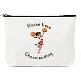 Cheerleading Gifts - Cheerleader Gifts Cheer Makeup Bag Cheer Leading Accessories Stuff Gift For Cheerleaders Women Small Cosmetic Bag Travel Toiletry Bags Makeup Pouch