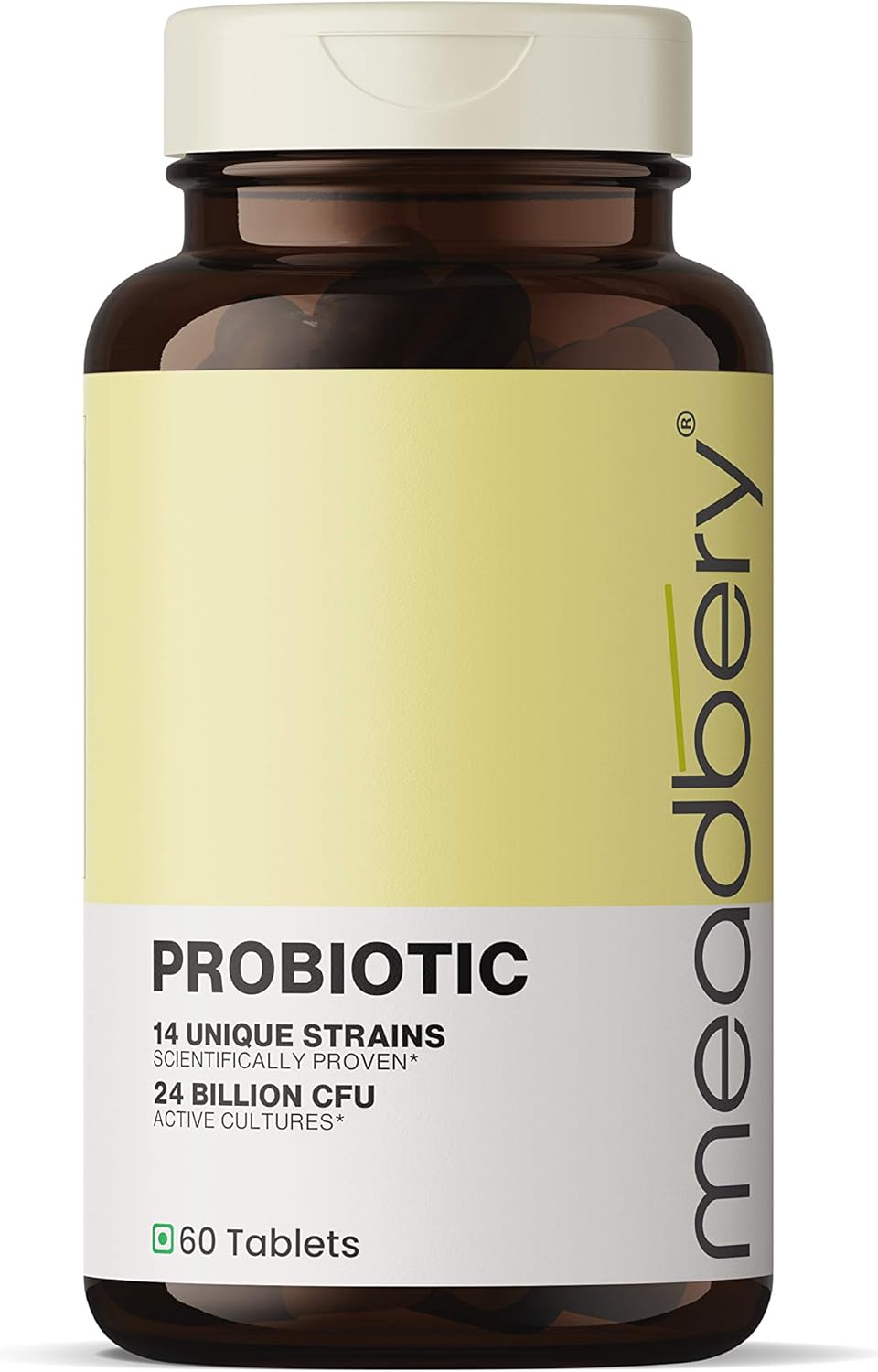 Meadbery Probiotic 24 Billion CFU for Women, Men and Adults, Natural