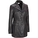 VearFit Fliminto Exclusive Designer Black Faux Leather Coat Blazar for Women Missy Regular