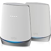 Netgear CBK752-100NAR Orbi AX4200 Wireless Tri-Band Mesh Wi-Fi System, 1 Router + 1 Satellite - Certified Refurbished