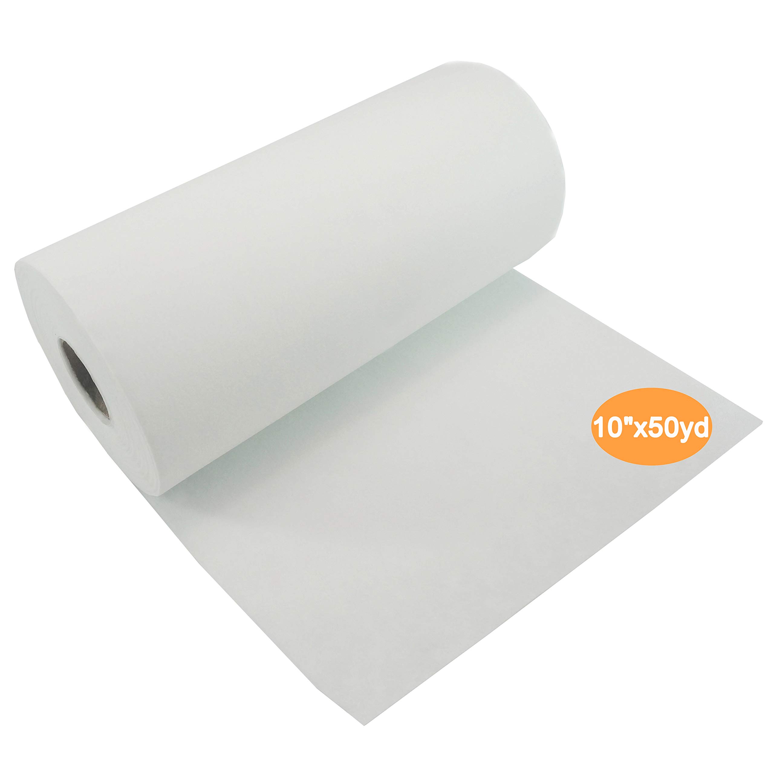 New brothread Tear Away Machine Embroidery Stabilizer Backing 10" x50 Yd (25cmx46M) roll - Medium Weight 50gm (1.8oz) - Cut into Variable Sizes - for Machine Embroidery and Hand Sewing