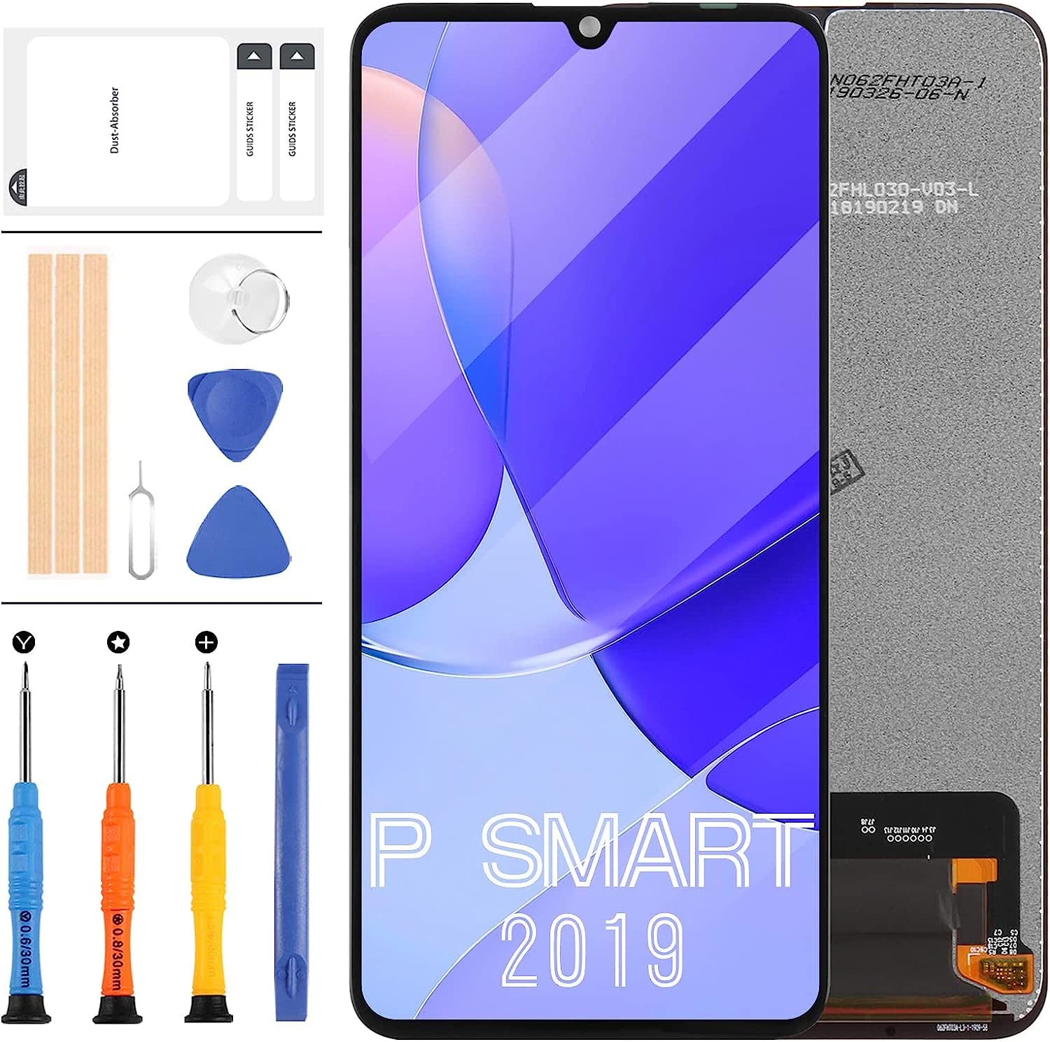 LCD Screen Replacement for Huawei P Smart 2019 LCD Display Touch Screen Digitizer for Huawei P Smart 2020 POT-LX1 POT-LX2J POT-LX3 POT-LX1A Screen Replacement Full Assembly Glass Repair Kits