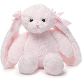 Bearington Light Pink Plush Easter Bunny Stuffed Animal - 14" Soft Cuddly Easter Rabbits with Fluffy Fur and Long Ears - Adorable Stuffed Bunnies Toy Gifts for Kids, Babies, and Holiday Celebrations
