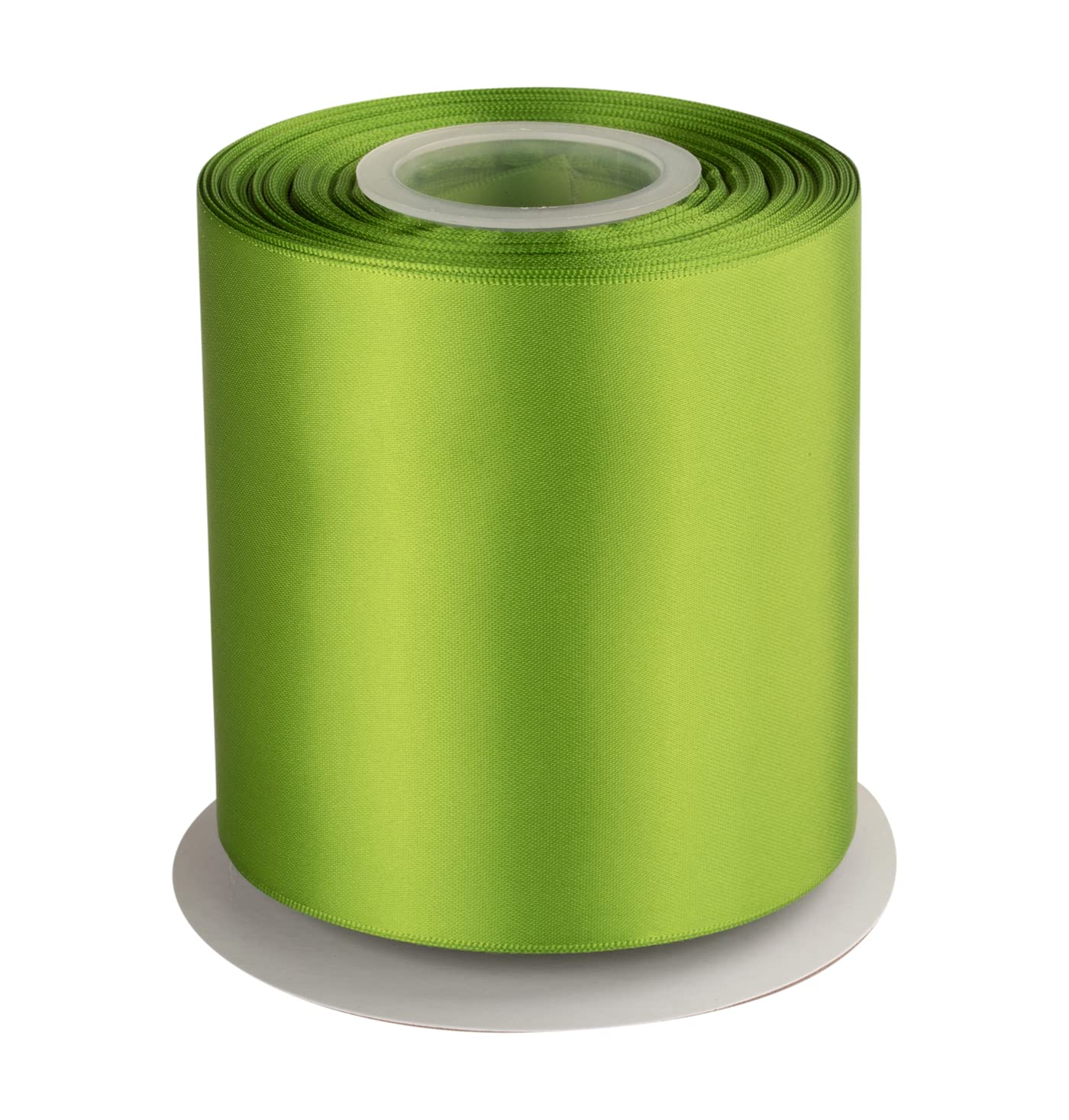 Double Faced Satin Ribbon, 100mm X 22M, Solid Polyester Craft Ribbon, Perfect for Gift Wrapping, Crafts, Wedding Party Ceremony Decoration, Floral Arrangement, Sewing (Kiwi)