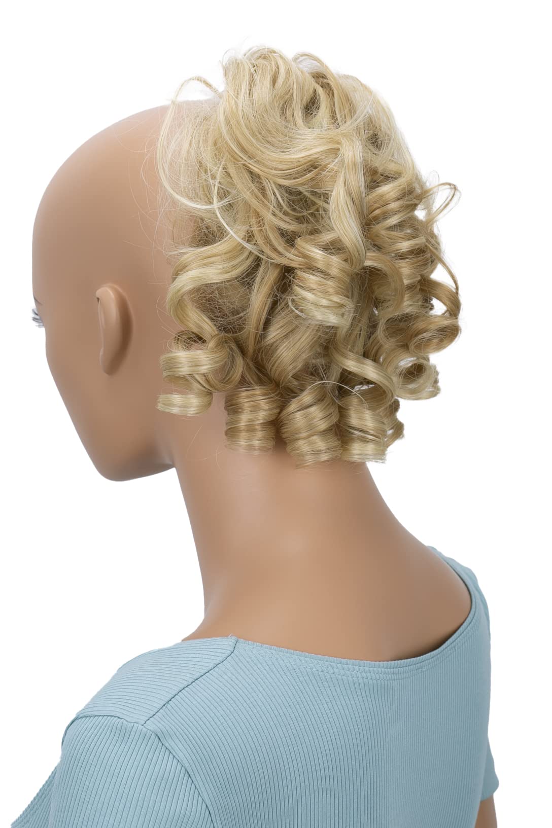 CAISHA Hairpiece Scrunchy Updo Bridal Hairstyles Voluminous Curly Messy Bun Blond Mix G13L — image 1