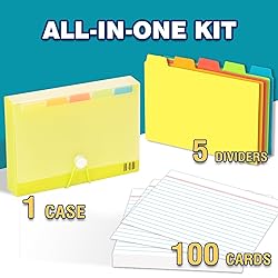H4D 4x6 Index Card Case with 100 Heavyweight Ruled