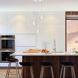 JoollySun Crystal Pendant Light Fixtures: 3 Light