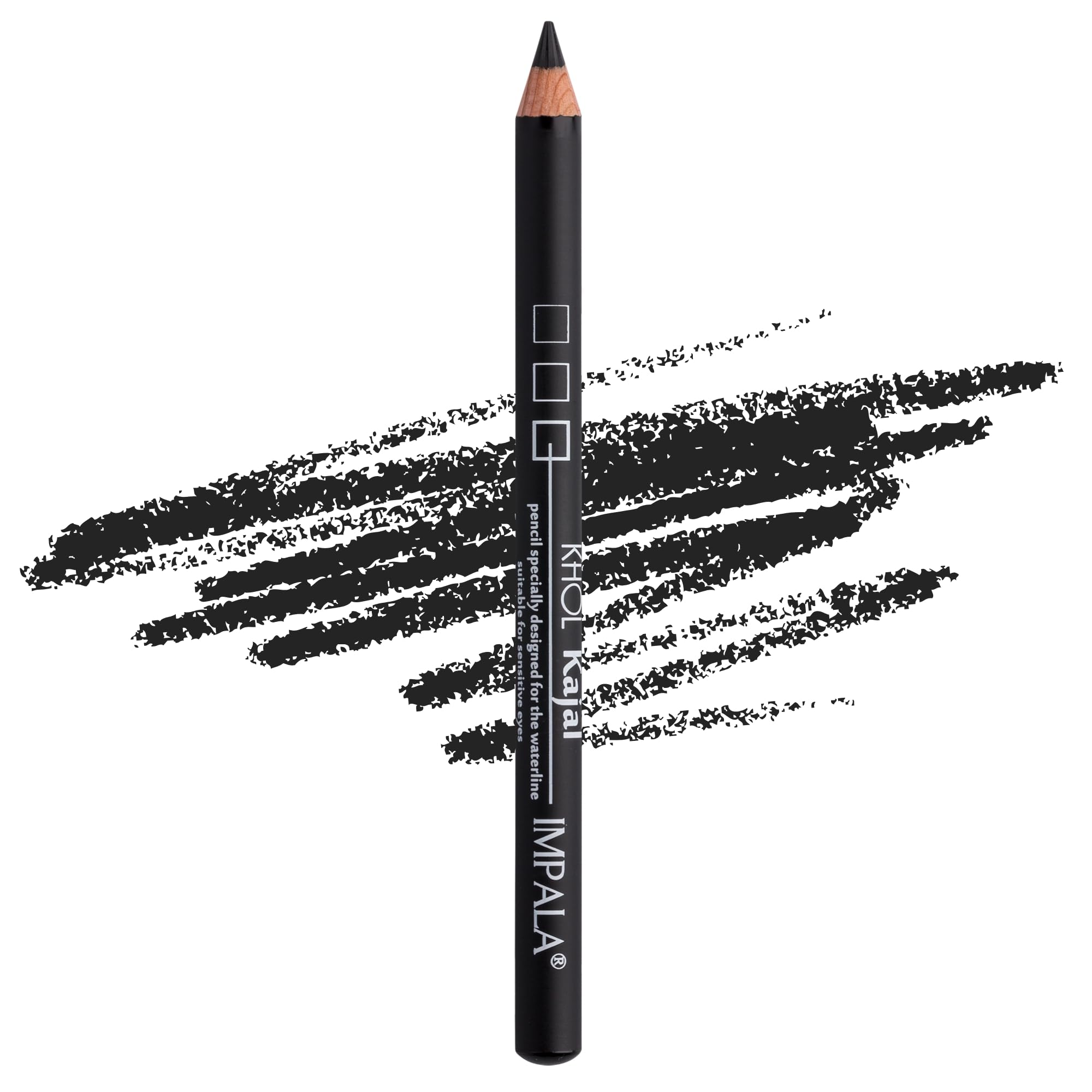 IMPALA | Khol Waterproof Eyeliner, Intense Black Color 81 | Eye Liner | Perfect Liner, Intense Look | Waterproof and Long-Lasting Eyeliner | Soft and Creamy Formula | Makeup