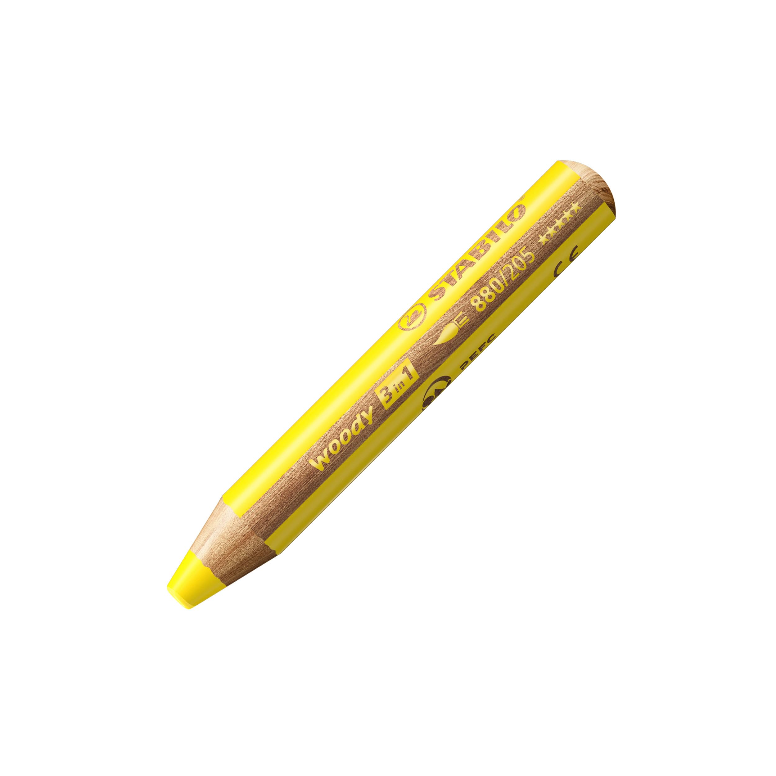Multi-Talented Pencil - STABILO woody 3 in 1 - Pack of 1 - Yellow โ image 1