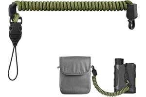 Ullnosoo Rangefinder Tether, Detachable Range Finder Lanyard for Hunting, Retractable Nylon Elastic Rope