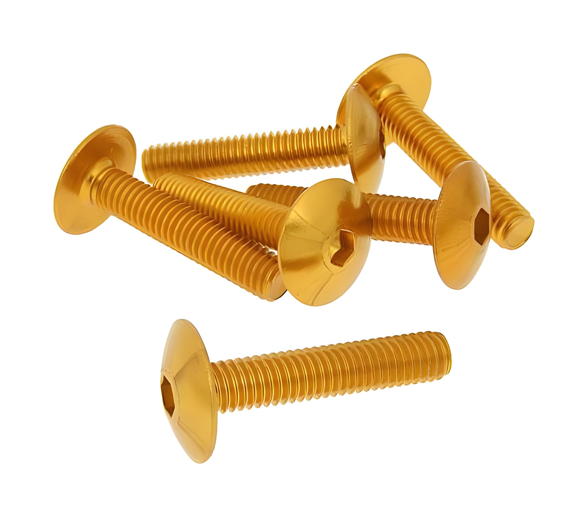 Screw Set of 6 cosplay Gold – M6 x 30