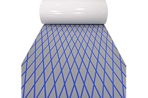 LSS laidi Boat Flooring Eva Foam Decking Marine Non-Slip Self-Adhesive Flooring for Motorboat Fishing Boat RV Yacht Kayak Swimming Pool 110.2''/102.3''/94.5''/86.6''/59''/X37.4''