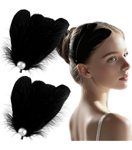 Amazon.com : ANCIRS 2 Pack Feather Hair Clips for Women, Fly  display picture 3